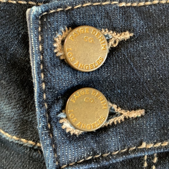 PAIGE | Hidden Hills Style Boot Cut Jeans, Dark Wash, Sz 31 - Picture 4 of 16